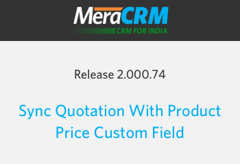 Sync Quotation with product price field