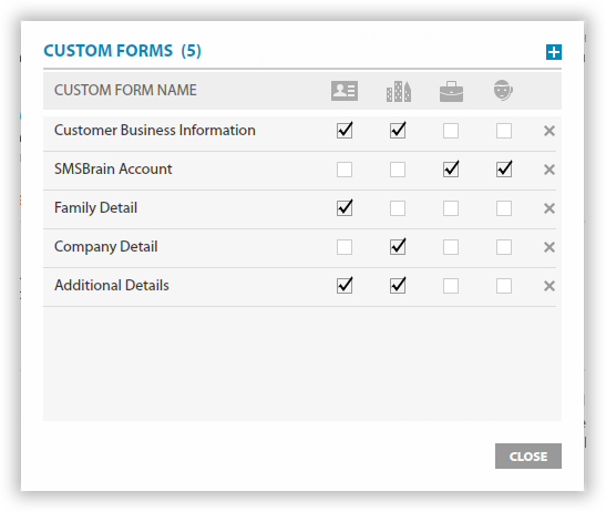 Add Custom Forms